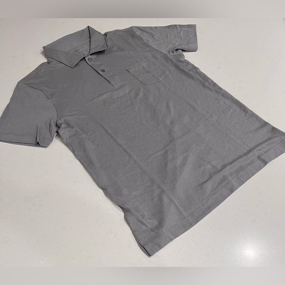 Mack Weldon Polo Pocket Shirt For Daily Wear Gray Size Large NWOT